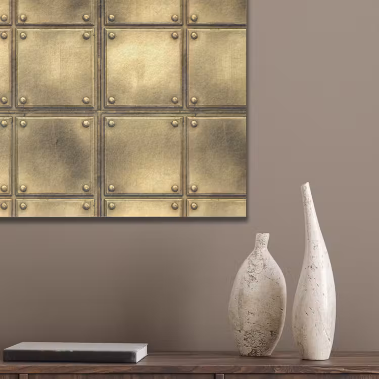 Platen - Industrieel - Stoer - Goud PET vilt klein 837 -sfeer6_closeup
