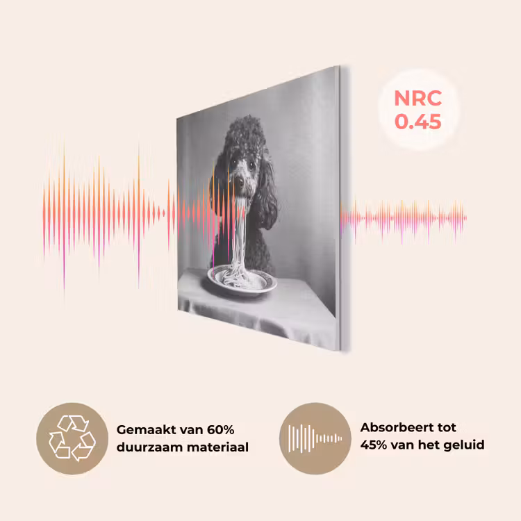 Poedel - Hond - Zwart - Wit - Schattig - Pasta PET vilt klein -USP_NL