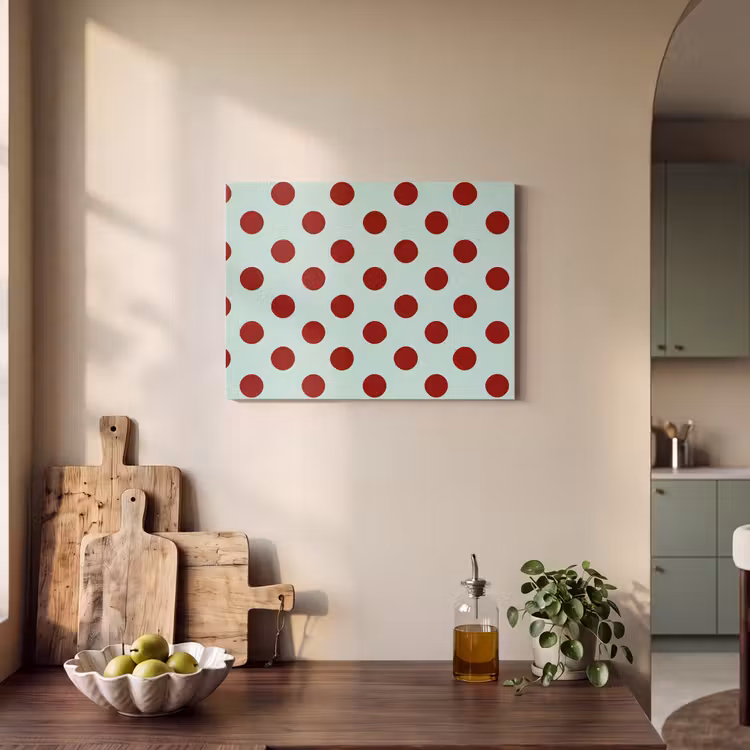 Polka - Dots - Rood PET vilt klein 837 -sfeer2