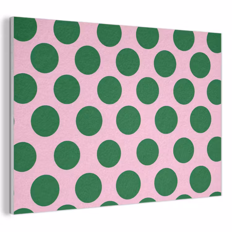Polkadots - Patroon - Groen PET vilt klein 837 -3d