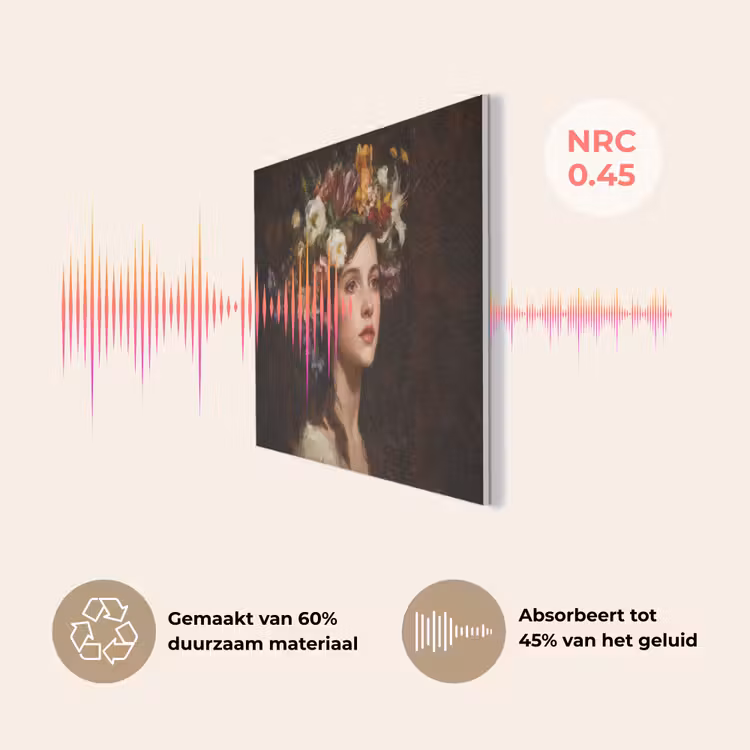 Portret - Vrouw - Bloemen PET vilt klein -USP_NL