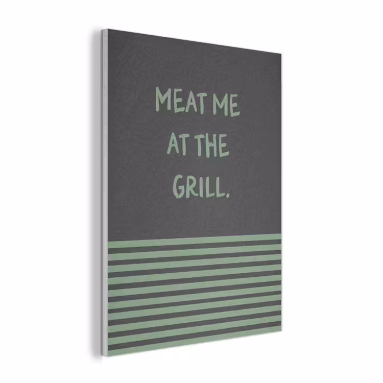 Quote - Groen - Grill - Zomer PET vilt klein -3d