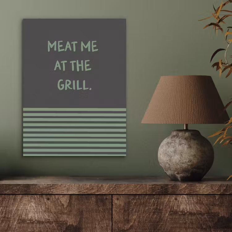 Quote - Groen - Grill - Zomer PET vilt klein -sfeer2