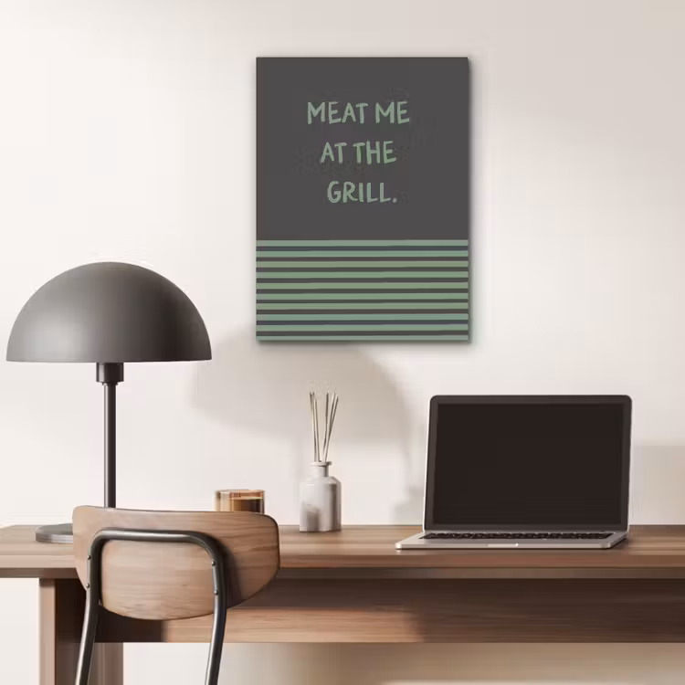 Quote - Groen - Grill - Zomer PET vilt klein -sfeer5