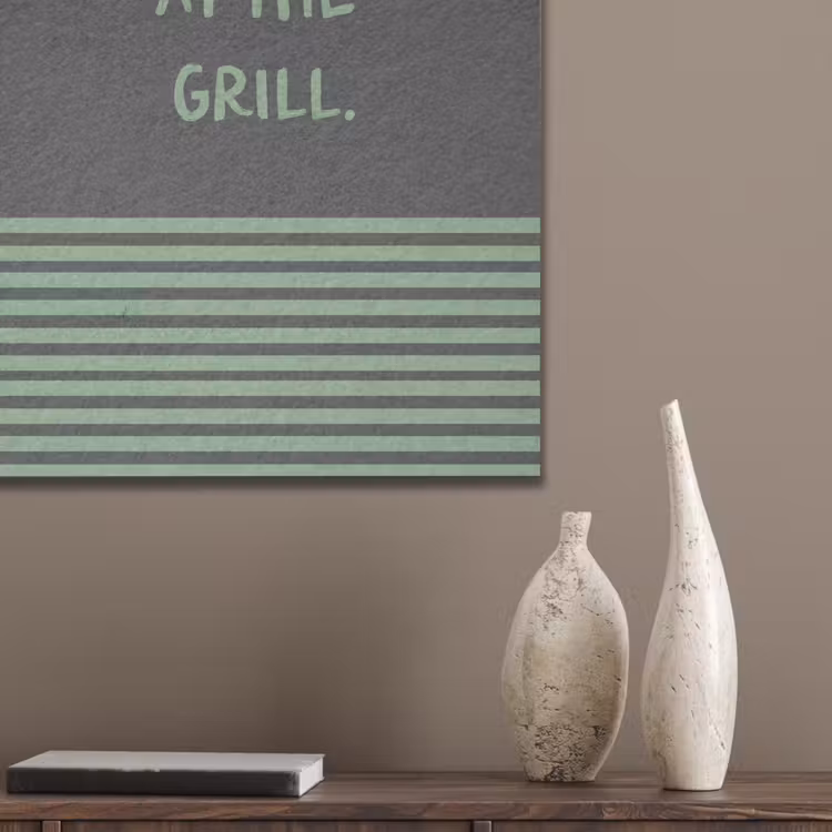 Quote - Groen - Grill - Zomer PET vilt klein -sfeer6_closeup