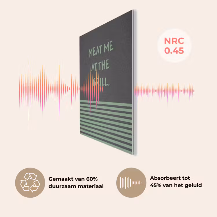 Quote - Groen - Grill - Zomer PET vilt klein -USP_NL