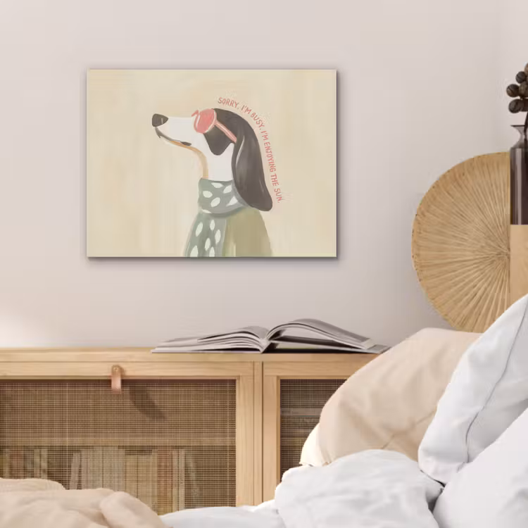 Quote - Hond - Zonnebril PET vilt klein -sfeer3