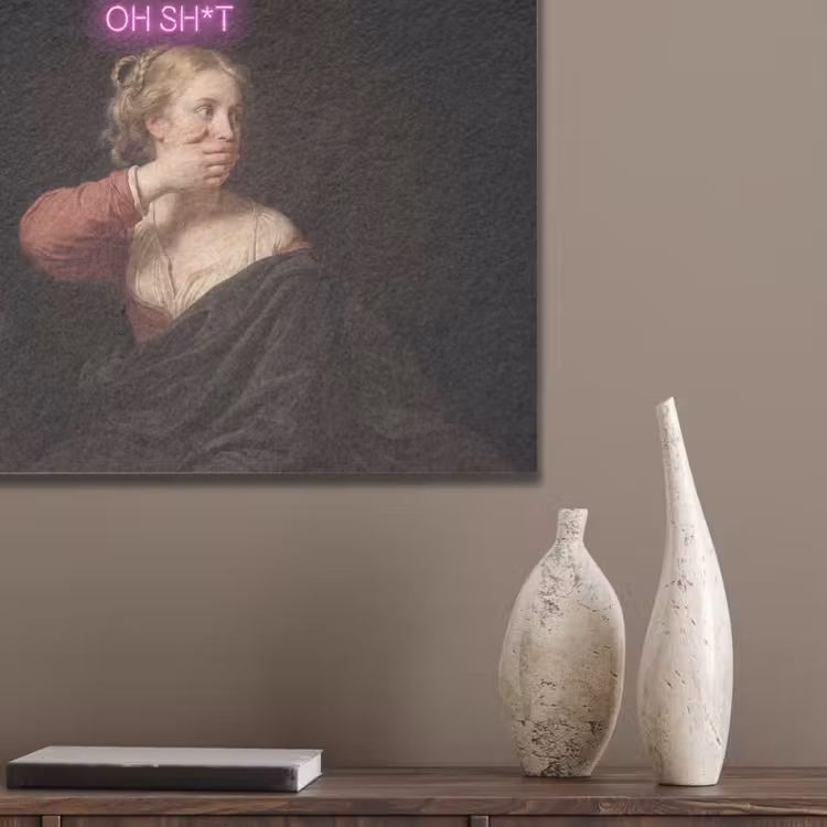 Quote - Neon - vrouw PET vilt klein -sfeer6_closeup