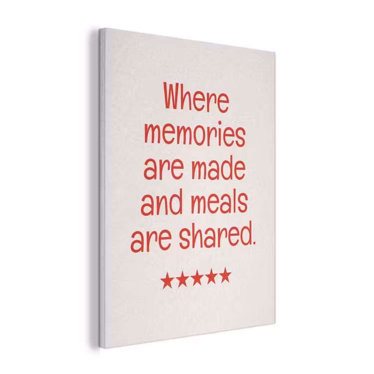 Quote - Sterren - Rood - Memories PET vilt klein -3d