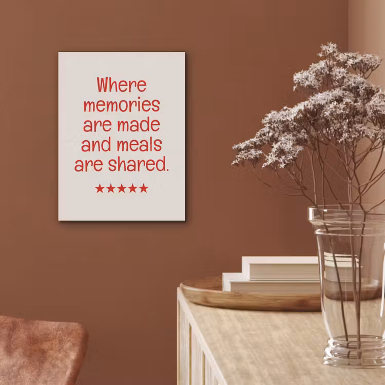 Quote - Sterren - Rood - Memories PET vilt klein -sfeer4
