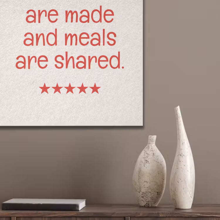 Quote - Sterren - Rood - Memories PET vilt klein -sfeer6_closeup