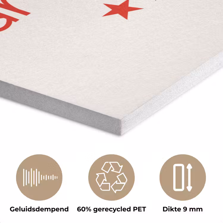 Quote - Sterren - Rood - Memories PET vilt klein -closeup_NL