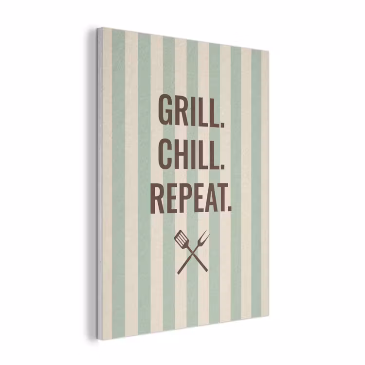 Quote - Strepen - Grill PET vilt klein -3d