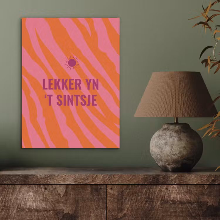 Quote - Zomer - Roze PET vilt klein -sfeer2