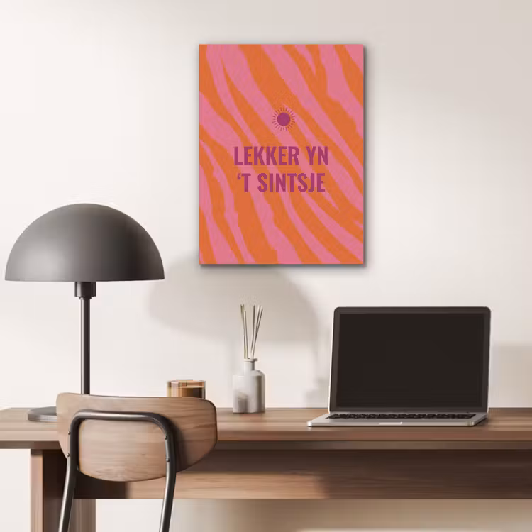 Quote - Zomer - Roze PET vilt klein -sfeer5