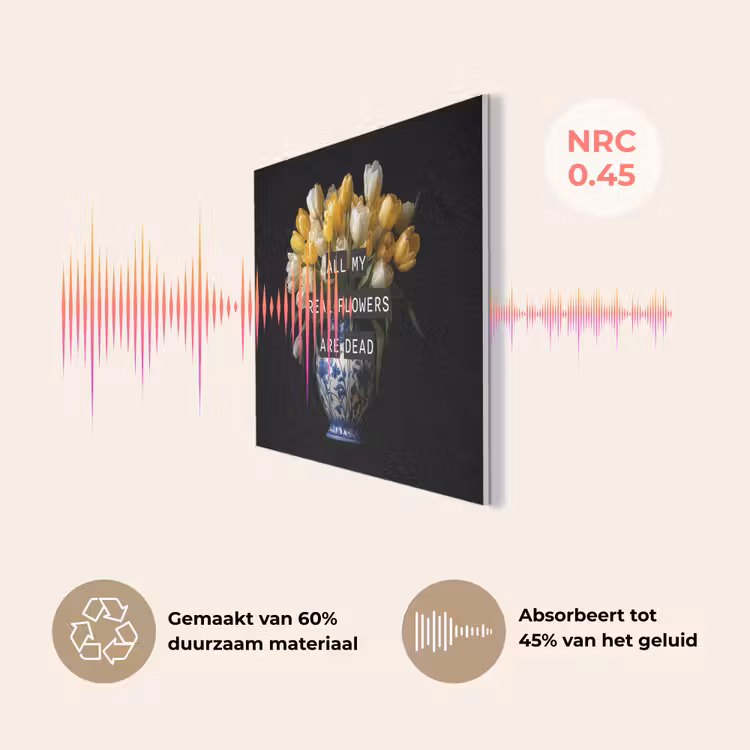 Quotes - Bloem - Tulp - Geel PET vilt klein -USP_NL