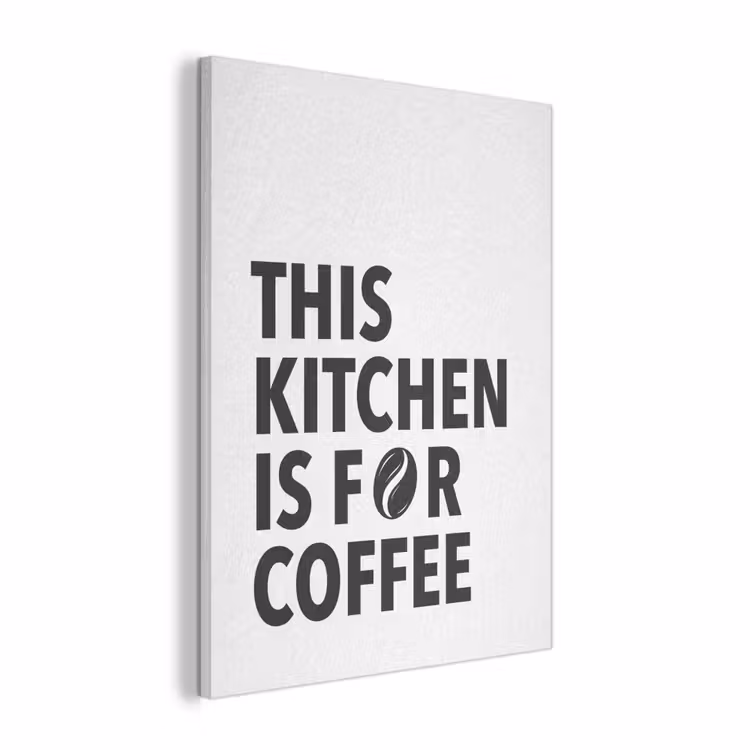 Quotes  - Koffie - Bonen - Modern PET vilt klein -3d
