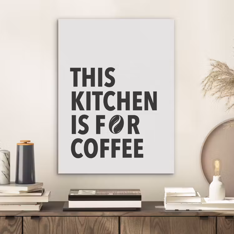 Quotes  - Koffie - Bonen - Modern PET vilt klein -sfeer1