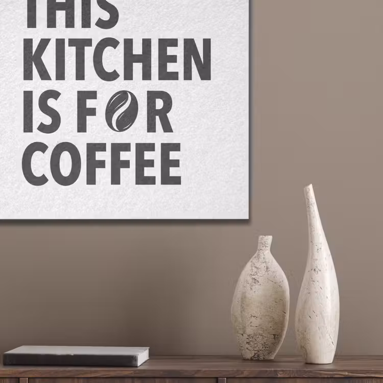 Quotes  - Koffie - Bonen - Modern PET vilt klein -sfeer6_closeup