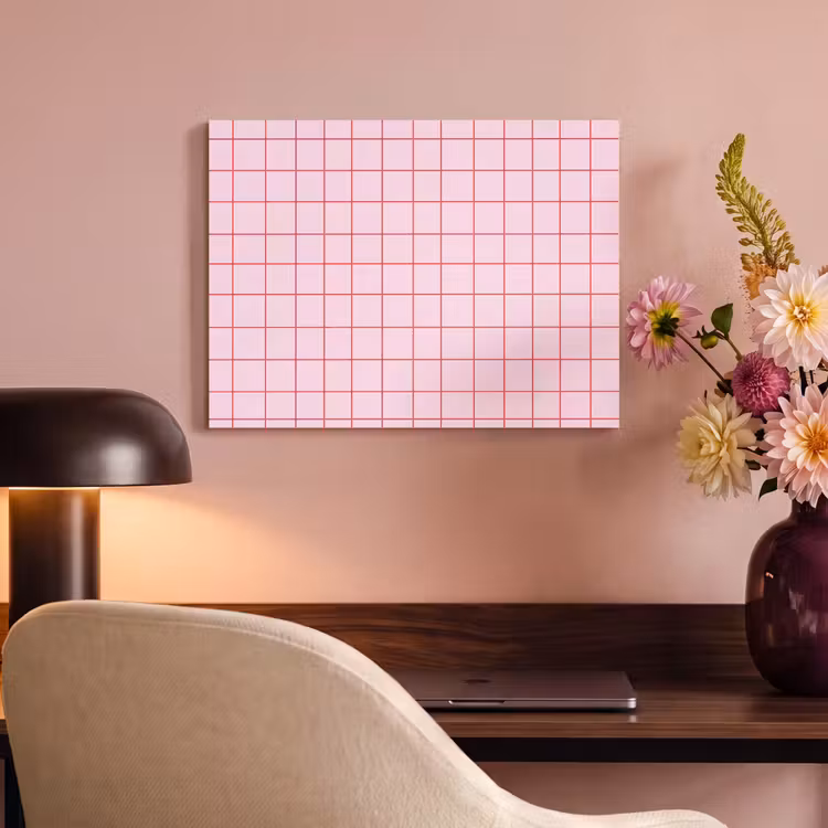 Raster - Patroon - Roze PET vilt klein 837 -sfeer3