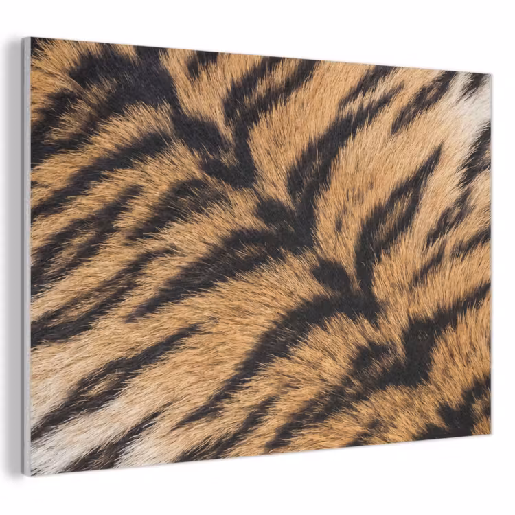 Realistisch - Tijgervacht - Zwart PET vilt klein -3d