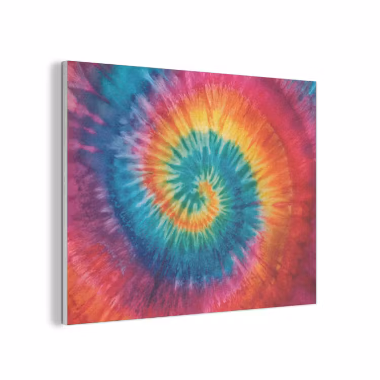 Regenboogkleuren - Tie dye - PET vilt klein -3d