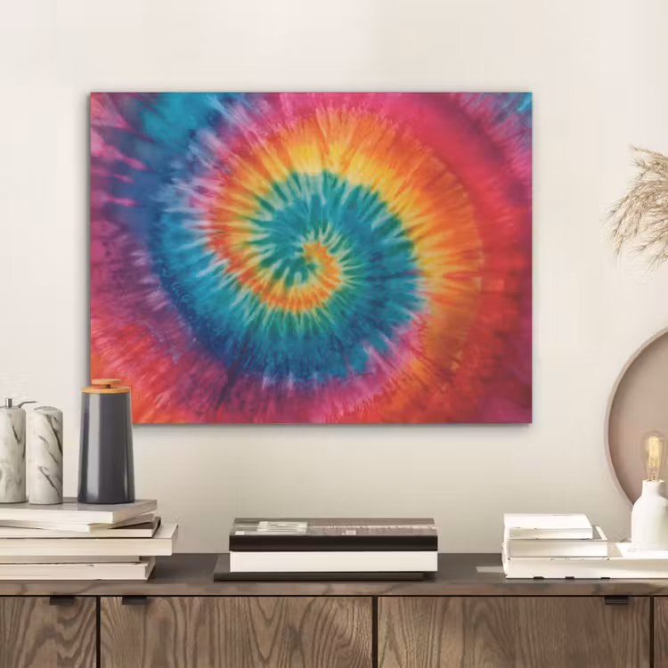 Regenboogkleuren - Tie dye - PET vilt klein -sfeer1