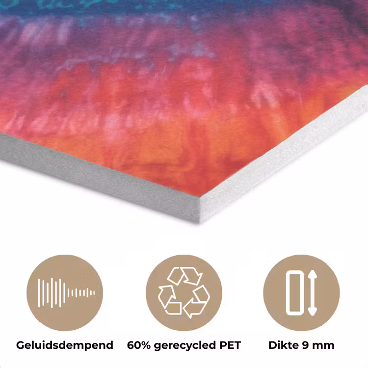 Regenboogkleuren - Tie dye - PET vilt klein -closeup_NL