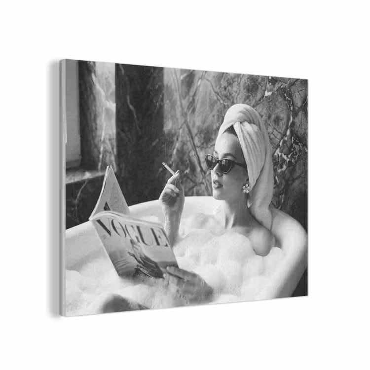 Relaxt - Bad - Zwart - Wit PET vilt klein -3d