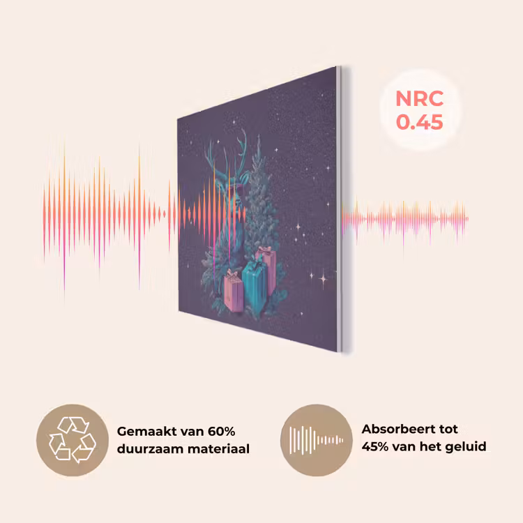 Rendier - Zonnebril - Neon - Kerstboom PET vilt klein -USP_NL