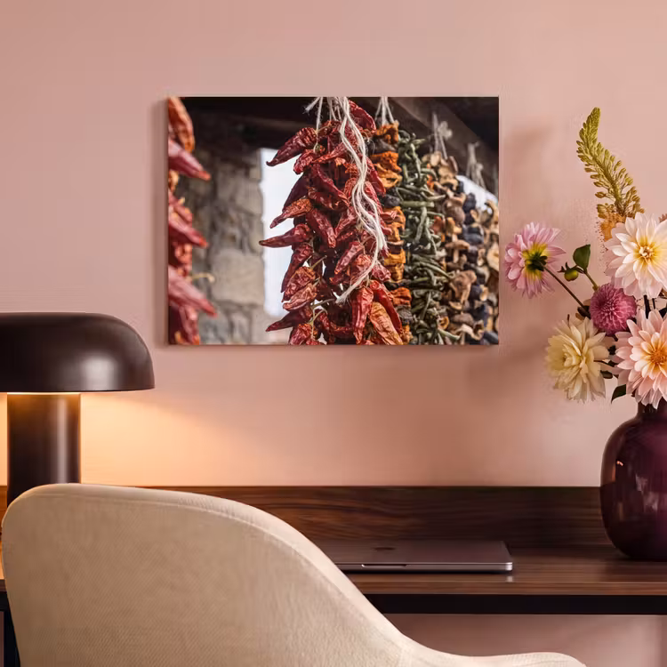 Akoestisch schilderij - Rode pepers - Eten - Rode pepers - Eten PET vilt klein