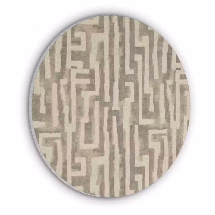 Abstract - Geometrisch - Groen Akoestische PET Vilt - Rond klein 838 -3d