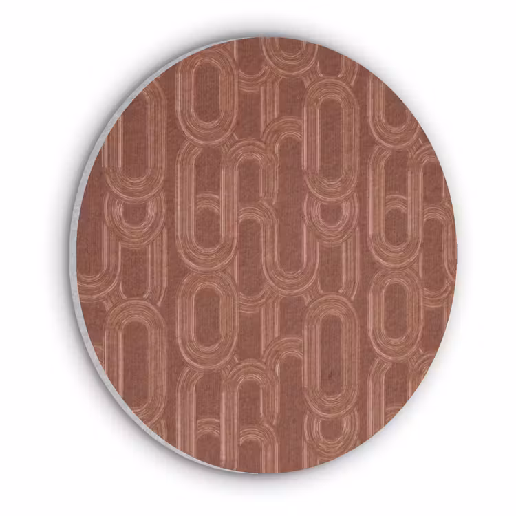 Abstract - Textuur - Bruin Akoestische PET Vilt - Rond klein 838 -3d