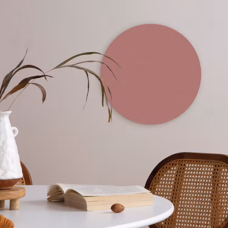 Ancient - Rose - Roze Akoestische PET Vilt - Rond klein 838 -sfeer3