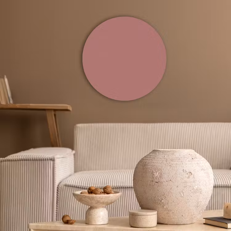 Ancient - Rose - Roze Akoestische PET Vilt - Rond klein 838 -sfeer1