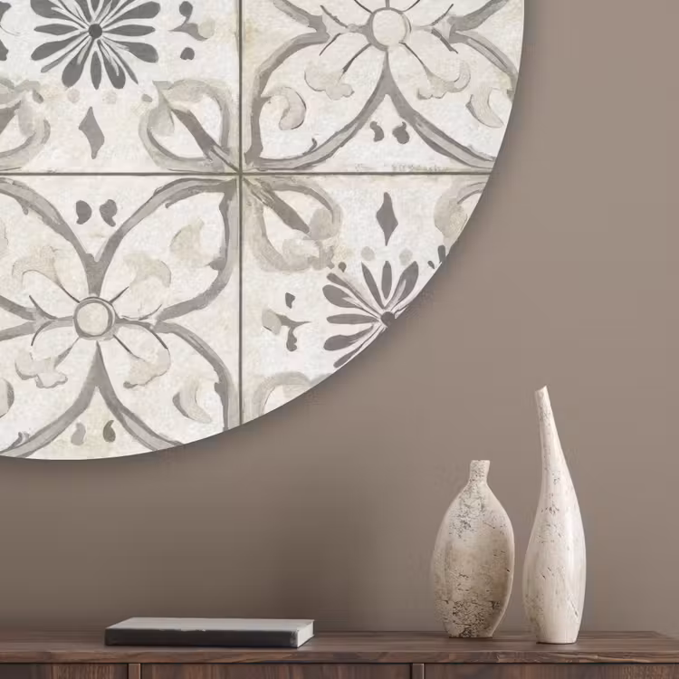 Antiek - Tegel - Beige Akoestische PET Vilt - Rond klein 838 -sfeer5_closeup