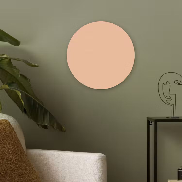 Apricot - Blush - Nude Akoestische PET Vilt - Rond klein 838 -sfeer2
