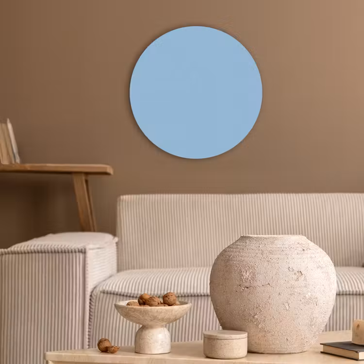 Baby - Blue - Blauw Akoestische PET Vilt - Rond klein 838 -sfeer1