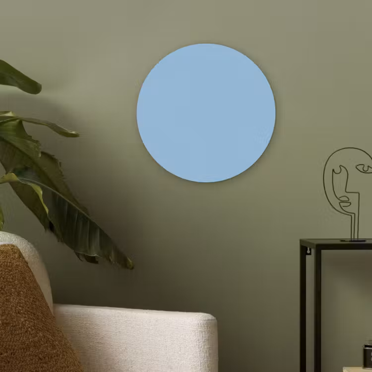 Baby - Blue - Blauw Akoestische PET Vilt - Rond klein 838 -sfeer2