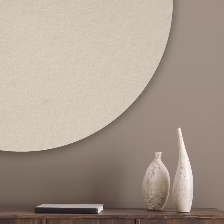Baked - Biscuit - Nude Akoestische PET Vilt - Rond klein 838 -sfeer5_closeup