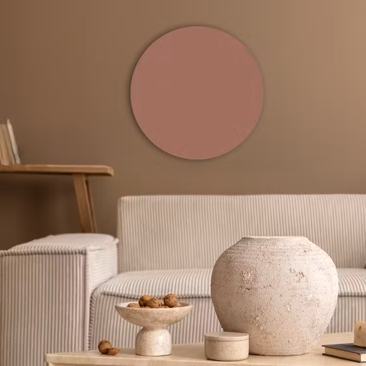 Baked - Earth - Oranje Akoestische PET Vilt - Rond klein 838 -sfeer1