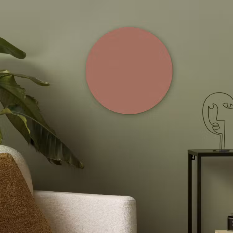Baked - Earth - Oranje Akoestische PET Vilt - Rond klein 838 -sfeer2