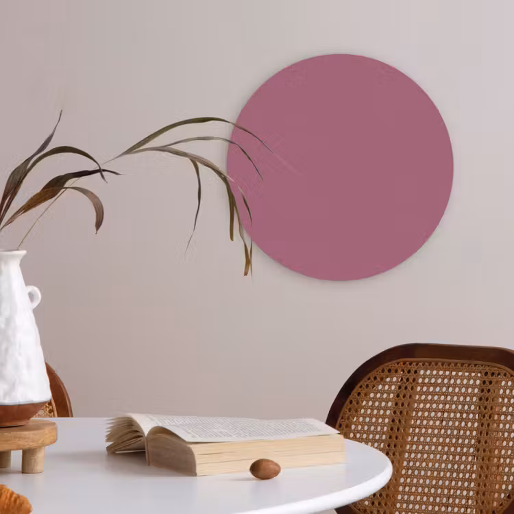 Berry - Roze -Pink Akoestische PET Vilt - Rond klein 838 -sfeer3