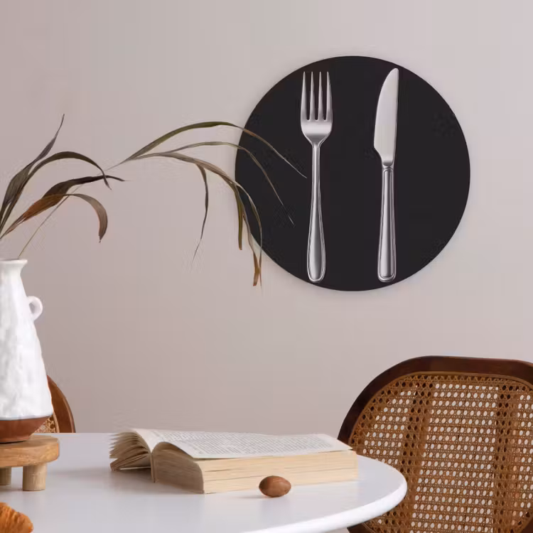 Bestek - Klassiek - Elegant Akoestische PET Vilt - Rond klein -sfeer3