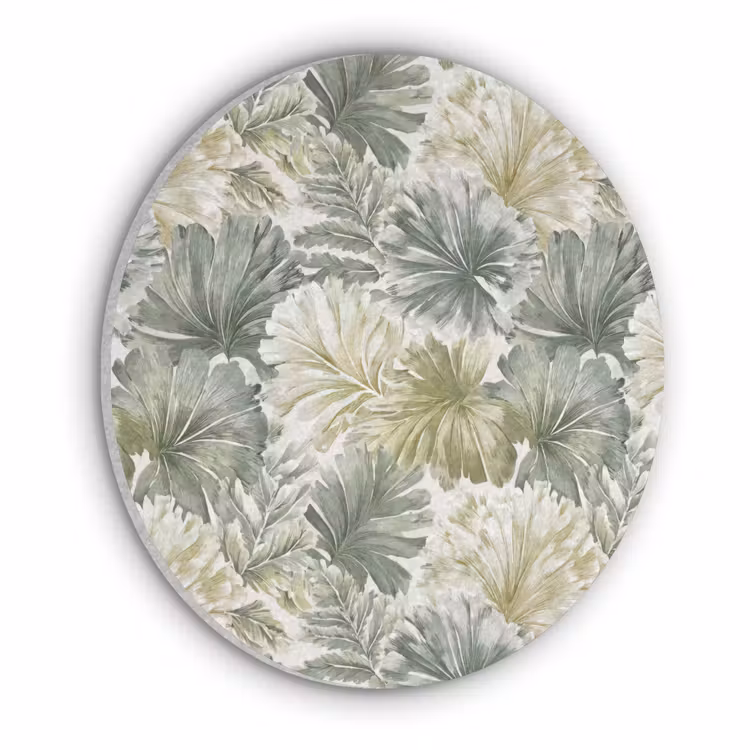 Bladeren - Botanisch - Groen Akoestische PET Vilt - Rond klein 838 -3d
