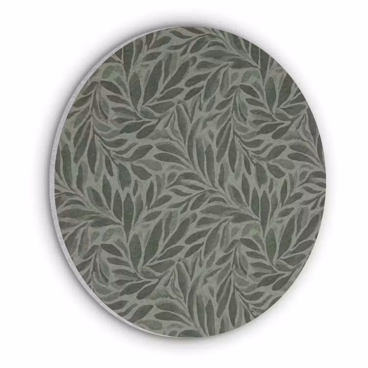 Bladeren - Organisch - Groen Akoestische PET Vilt - Rond klein 838 -3d