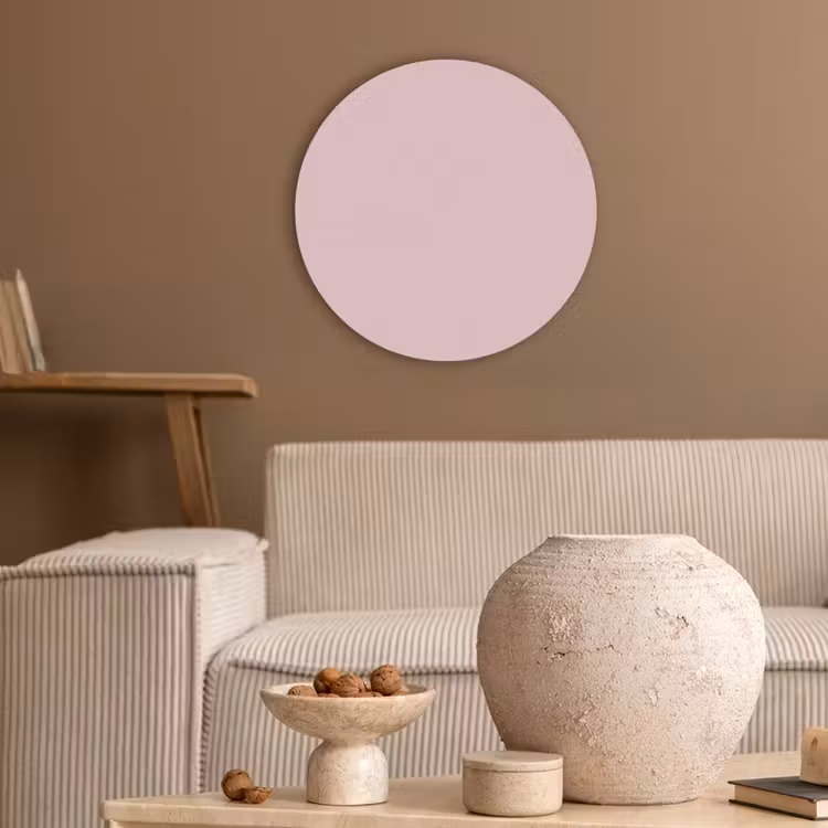 Blush - Pink - Roze Akoestische PET Vilt - Rond klein 838 -sfeer1