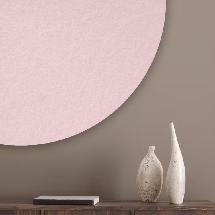 Blush - Pink - Roze Akoestische PET Vilt - Rond klein 838 -sfeer5_closeup