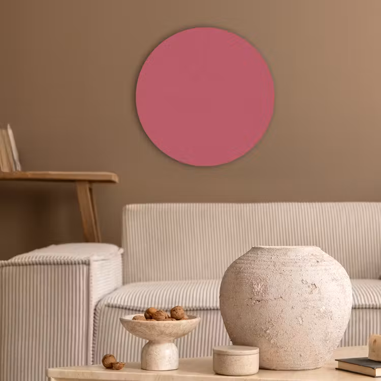 Bold - Berry - Rood Akoestische PET Vilt - Rond klein 838 -sfeer1
