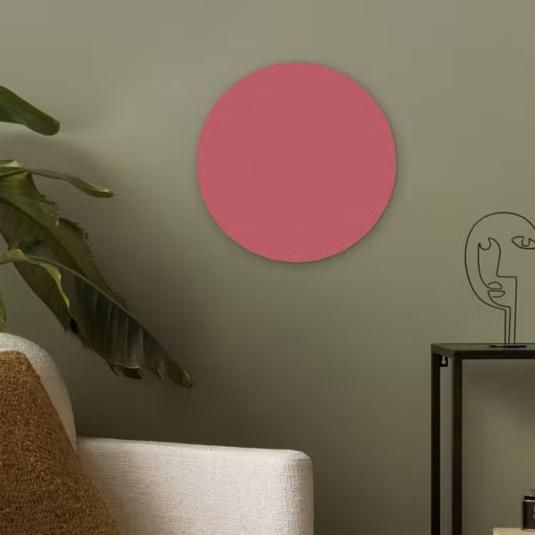 Bold - Berry - Rood Akoestische PET Vilt - Rond klein 838 -sfeer2